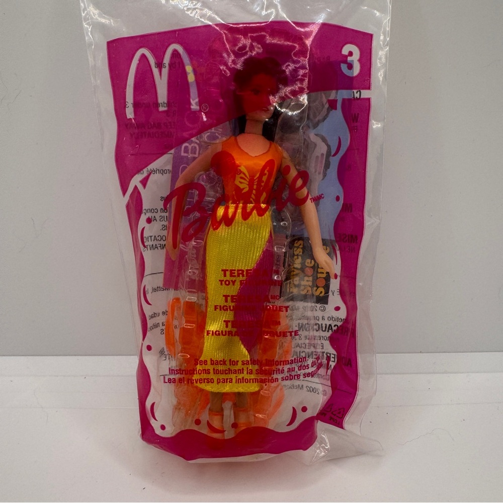 Vintage 2002 McDonalds Happy Meal Toy‎ Barbie Teresa Doll Butterfly